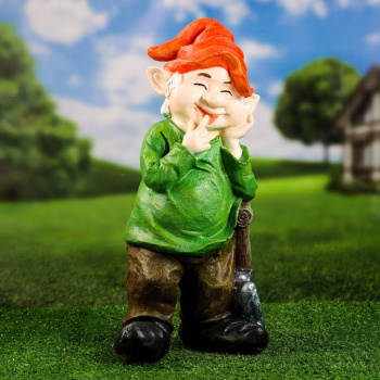 Садовая фигура "Эльф с лопатой" 45см 9567039