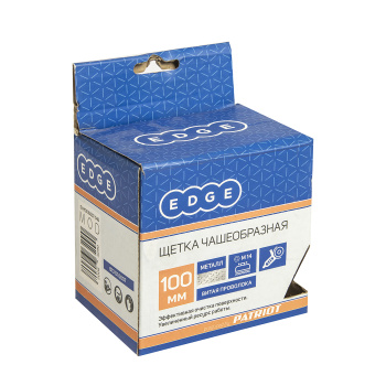 Щетка-крацовка "чаша" витая проволока 100мм*ХМ14мм PATRIOT *1/60