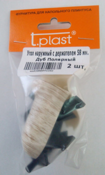 Угол наружный T.plast, 58 мм, 118 дуб полярный, 2 шт.