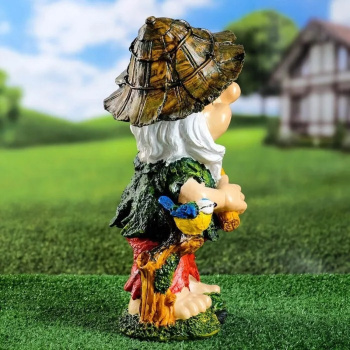 Садовая фигура "Гном хулиган" 39х23х17см 7640113