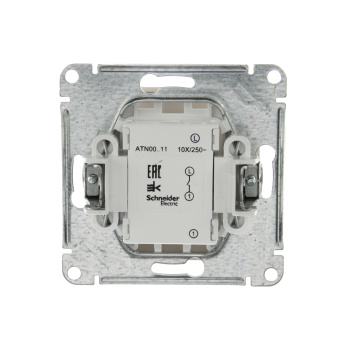 Механизм выключателя "ATLAS DESIGN" 1-кл. алюминий (сх.1) 10АХ SchE ATN000311 *1/10