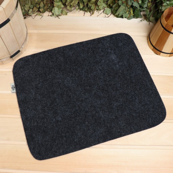 Коврик для бани "Классический" войлок, серый, 47х38см 1257217