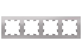 Рамка "ATLAS DESIGN" 4-м универс. алюм. SchE ATN000304 *1/20