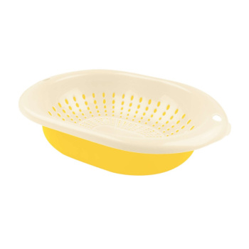 Дуршлаг пластм. с чашей овальный 321x232x85мм 3,0л арт.431212309 ("Бытпласт") *1/20