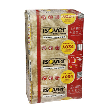 Утеплитель ISOVER Теплые стены Стронг, 50 мм, 10 плит, 6 м²