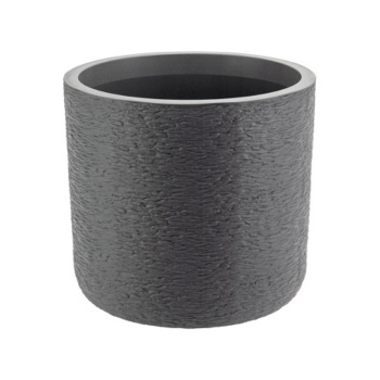 Кашпо пластм. "Сланец" 9,5л d верха 280мм h265мм со вставкой Графитовый М3200 ("М-П")*1/6