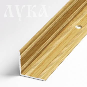 Порог-угол внутренний 20х20х1350 мм Лука ПУ 05-1, дуб светлый