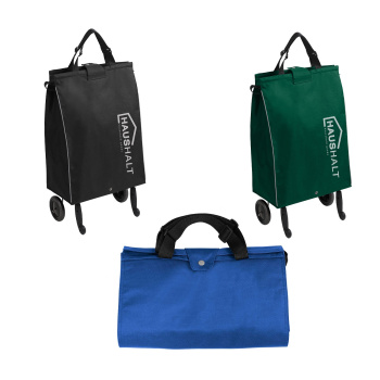 яяяСумка-тележка на колёсах хозяйственная 34л, цвета: "микс" СХ3  "Haushalt" ("Ника") *1