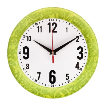 Часы настенные классика, круглые 24 см микс 3640623