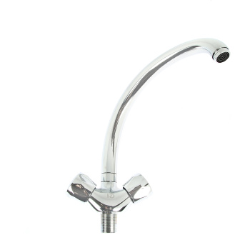 Смеситель для кухни Roegen RR024B, высокий излив, двухвентильный