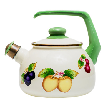 Чайник стальн. эмалир. со свистком 2,5л "Фруктовое ассорти" 2471 ("МЕТРОТ" Сербия) *1/6