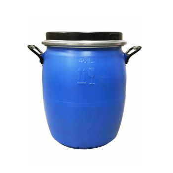 Бочка пластм. 48л с крышкой на металл.обруче, с навесн. ручк., горл.д.320мм д/Пищ.прод. ("ЗТИ") *1