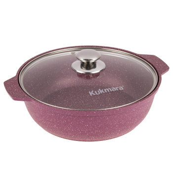 Кастрюля алюм. литая а/приг. Kukmara "Trendy style" Mystery "жаровня" 3,0л Ст.кр. ж31tsm *1/5