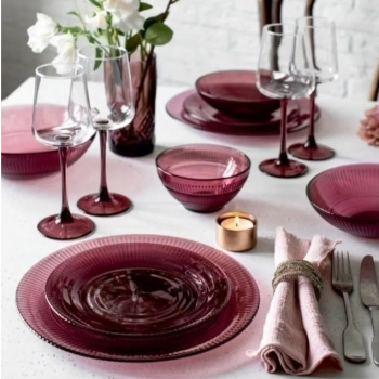 Тарелка стекло "Идиллия" лилак 18см суповая Q1309 (Luminarc) *6/24