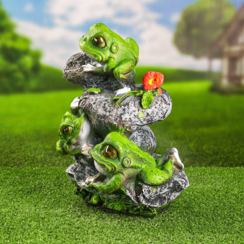 Садовая фигура "Лягушата на камнях" 36х26см 9487949