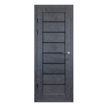 Дверное полотно остекленное 2000х800х38 мм Двери Гуд Х24, бетон/графит