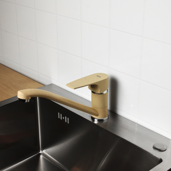 Смеситель для кухни Potato P49222-9, длинный излив, рычажный