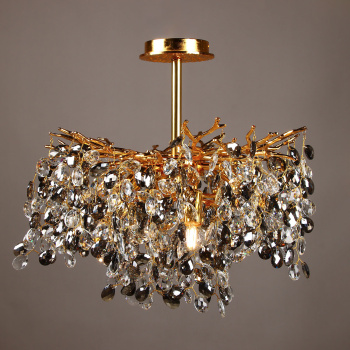 Светильник потолочный хрусталь 5509 Gold 500 мм Е14 S=16м2 золото  VERNER LIGHTING *1