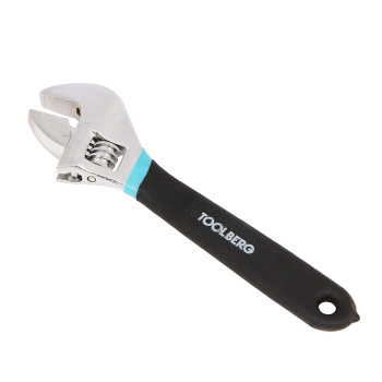 Ключ разводной T4P, 6", 150 мм, обрезиненная ручка, хром