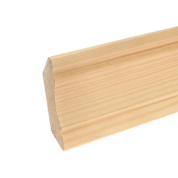 Плинтус 2.2 м, 60 мм, сращенный, бессучковый, классический