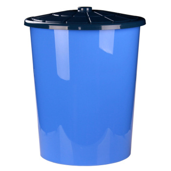 Бак пластм.100л с крышкой д.58см, выс.65см Синий М3468 (ЗПИ "Альтернатива") *1/3