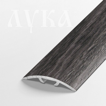 яяяПорог-стык полукруглый ЛС 04-2 1350мм 4823 дуб каменный/скрытый крепеж (30*4,7мм) Лука *1/6/42