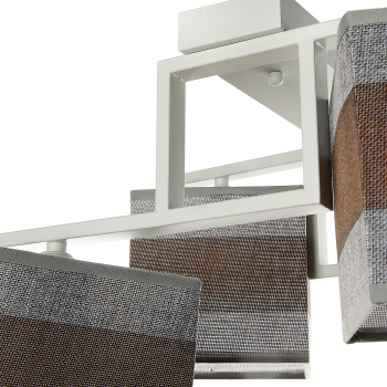 Люстра 6152/4WT BR+GR Е27 2*60W *1