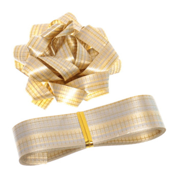 Набор для декорирования "Стиль", бант 6 см, лента 3 м, золото