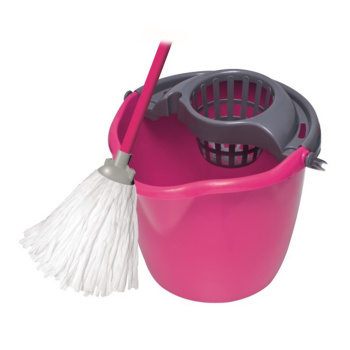 Комплект д/уборки "Mop Set": Ведро 12л кругл. с отжимом+Швабра 072050 "York" *1/30