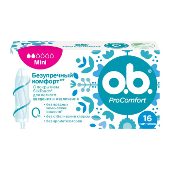 яяяТампоны o.b. ProComfort Mini 16шт. *1