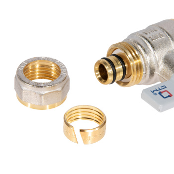 Кран шаровый 16х1/2"(Ø15) цанга/мама бабочка CTM (СТАНДАРТ) CWPF1216 *1/21