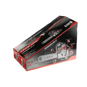 Пила цепная бензиновая 2Т 2,7л.с 38см3 шина40,5см цепь64зв. шаг 38 паз1,5мм Энергомаш БП-37 *14