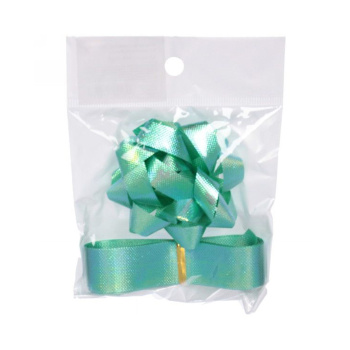 Набор для декорирования "Перламутр", бант 6 см, лента 3 м, изумруд