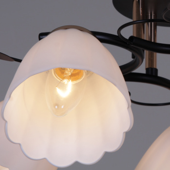 Люстра 10134-0.3-05 BK+FG Е27 40Вт S=30м2 *1 Люстра 10134-0.3-05 BK+FG Е27 40Вт S=30м2 *1