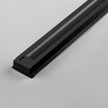 Шинопровод однофазный FERON 1метр черный 220В (в наборе токовод заглушка крепление) *1/20