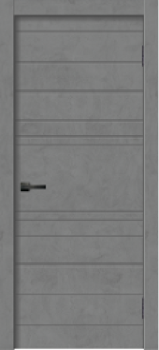 Дверное полотно глухое 2000х800х37 мм Двери Гуд GEOMETRY-2, бетон/графит