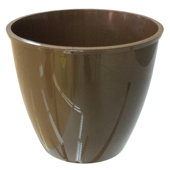 Кашпо пластм. "Les Couleurs" 10,0л, d верха 265мм h235мм со встав. Брон.кор.130-10 (Tek.A.Tek)*1/8
