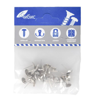 Гвозди мебельные 1.2х20 мм SANBERG, 30 шт., хром