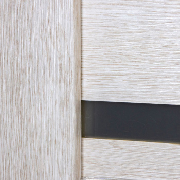 Дверное полотно остекленное BROZEX-WOOD Comfort-2, 2000х800х36 мм, светлый кедр 3D