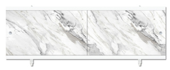 Экран под ванну "Ультра легкий" Мрамор серый 1,48м *2