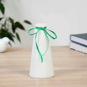 Ваза "Волшебные мгновения" белый d-3,5см 7,5(дно)х15см  4986833