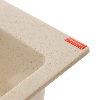 Мойка из искусственного камня Marrbaxx Линди Z8Q2, 500х425х195 мм, квадратная, бежевый, глянцевая Мойка из искусственного камня Marrbaxx Линди Z8Q2, 500х425х195 мм, квадратная, бежевый, глянцевая