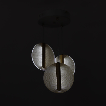 Люстра S2114/3 WT LED 3000К-6500К (h=800, d=280) б/пульта  VERNER LIGHTING *1