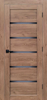 Дверь межкомнатная остекленная ЦАРГИ ПВХ COMFORT-2 Дуб Трюфель 3D 600мм BROZEX-WOOD *1