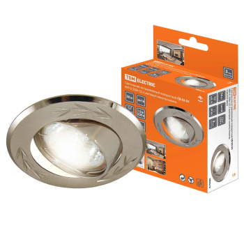 Светильник встраиваемый СВ 02-01 MR16 50Вт G5.3 мат.ник/никTDM SQ0359-0003 *1/50