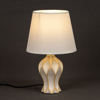 Лампа настольная 01536-0.7-01 Е14 60Вт (керамика+абажур) *1