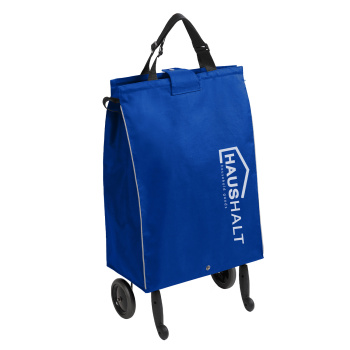 яяяСумка-тележка на колёсах хозяйственная 34л, цвета: "микс" СХ3  "Haushalt" ("Ника") *1