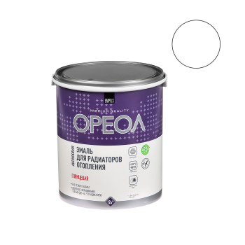 Эмаль для радиаторов акриловая белая 3 кг Ореол *4/144