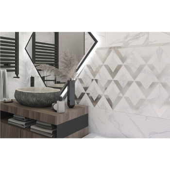 Плитка 40х28 см настенная 1.23 м² Axima Виченца, светло-серый Плитка 40х28 см настенная 1.23 м² Axima Виченца, светло-серый