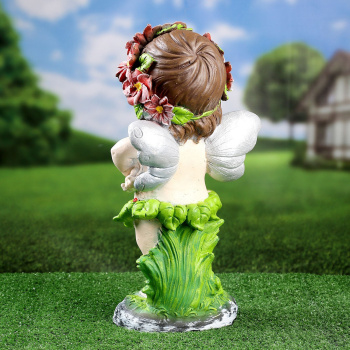 Садовая фигура "Ангел в цветах" 43х22см 9487932